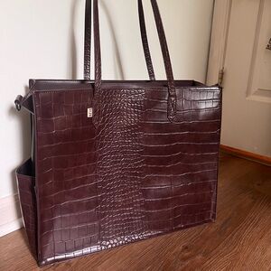 💫 Large chocolate brown beis work tote 💫
